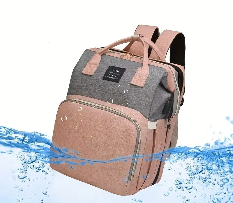 Sac à Dos Bébé Multifonction 3-en-1 : Lit Portable & Station de Change