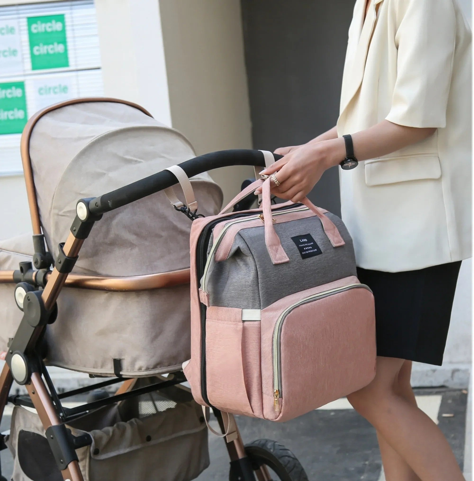 Sac à Dos Bébé Multifonction 3-en-1 : Lit Portable & Station de Change